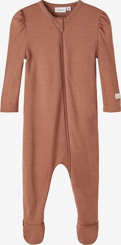 Pyjama 'WYLA' NAME IT en marron : devant
