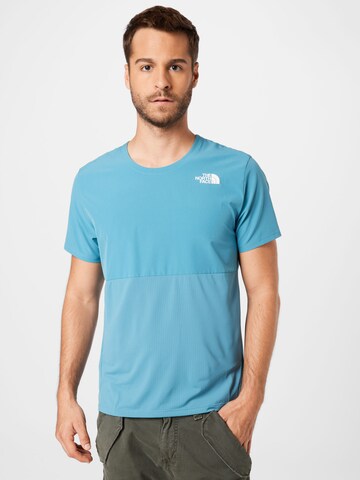 T-Shirt fonctionnel 'True Run' THE NORTH FACE en bleu : devant