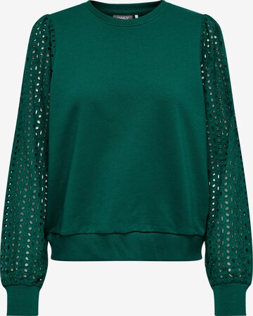 ONLY Sweatshirt 'DONNA' in Groen: voorkant