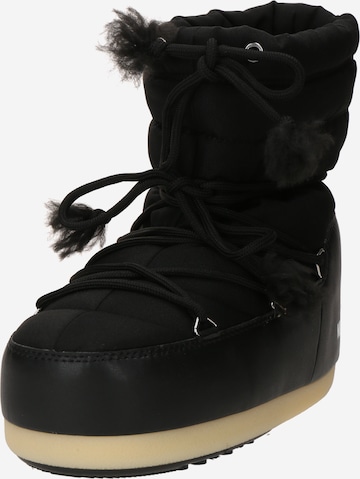 MOON BOOT - Botas de nieve en negro: frente