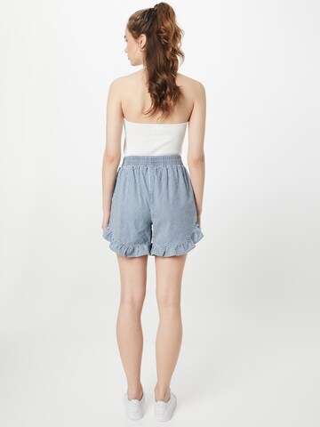 PIECES Loosefit Shorts 'VIBE' in Blau