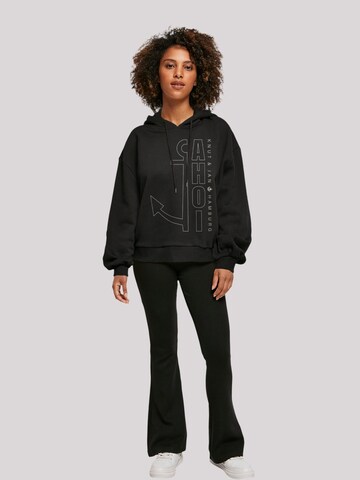 F4NT4STIC Sweatshirt 'Ahoi Anker Outlines Knut & Jan Hamburg' in Schwarz