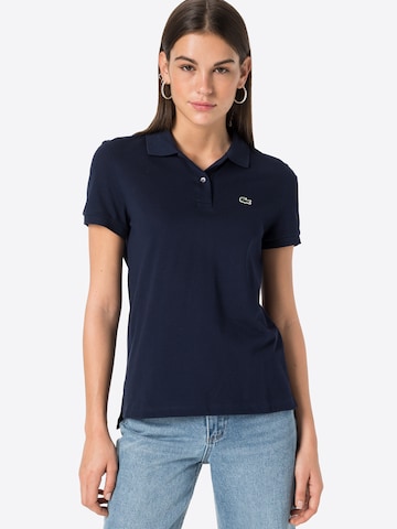 T-shirt LACOSTE en bleu : devant