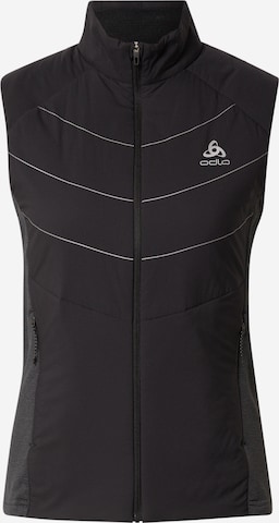 Gilet sportivo 'Run Easy' di ODLO in nero: frontale