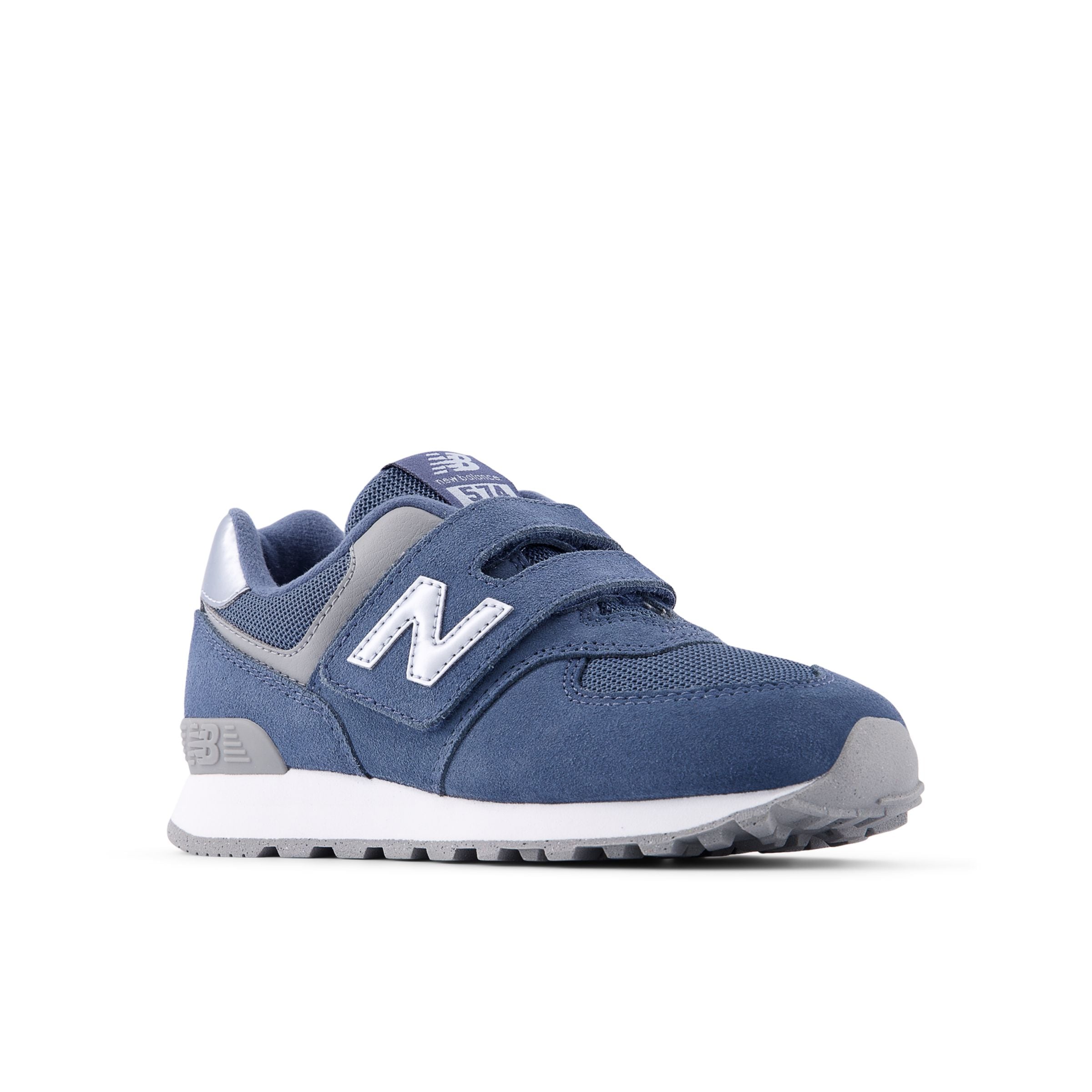 Baskets '574 Hook & Loop' new balance en bleu : devant