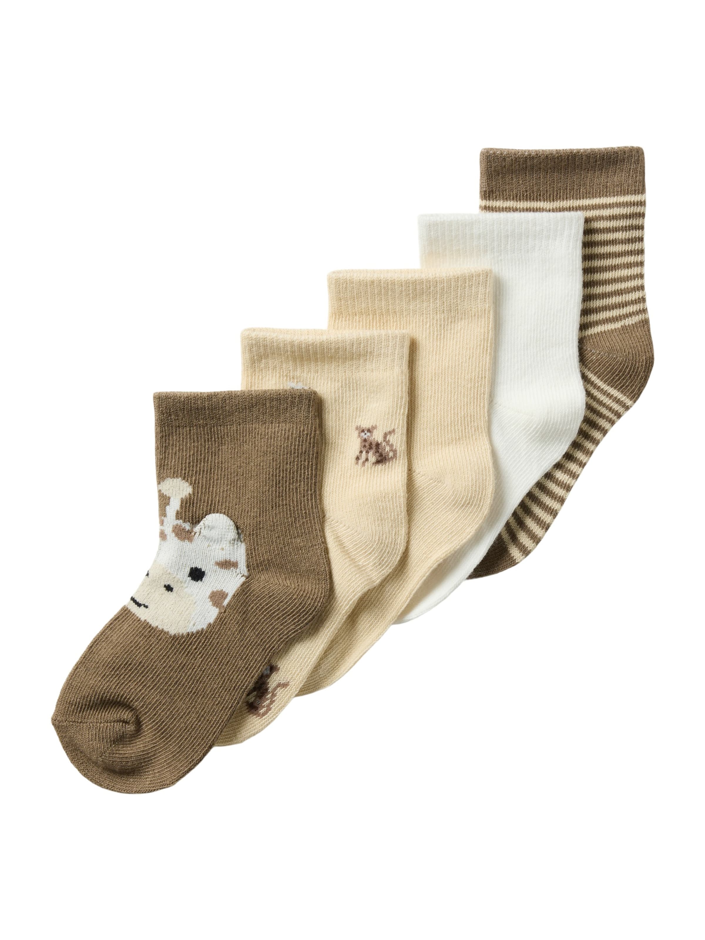 NAME IT Zokni 'NBNTOUNI' - bézs: elől