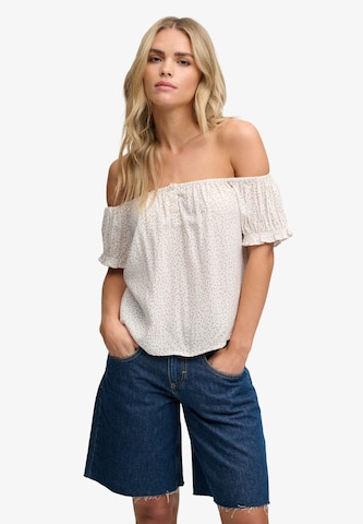 Superdry & Co Blouse in Wit: voorkant