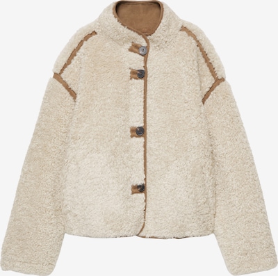 Pull&Bear Between-Season Jacket in XS in Camel / Wool white, Item view