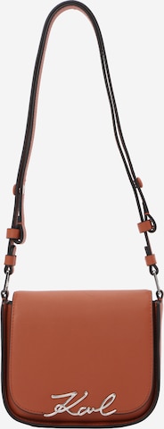 Sac à bandoulière Karl Lagerfeld en marron : devant