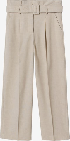 Loosefit Pantaloni con piega frontale di MANGO in beige: frontale