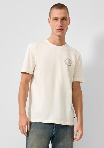 T-Shirt QS en beige : devant