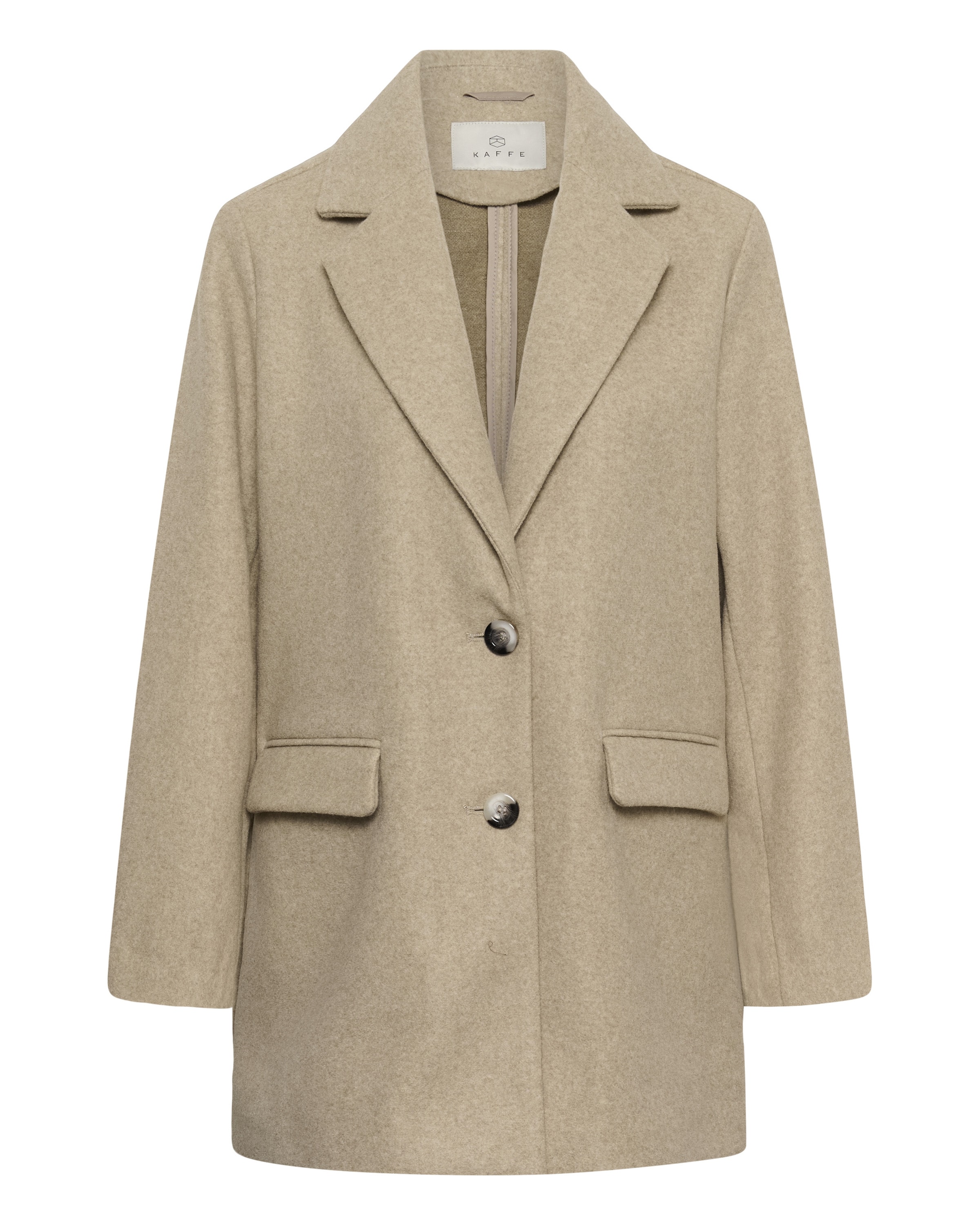 Kaffe Manteau mi-saison 'KASaturn ' en beige chiné, Vue avec produit