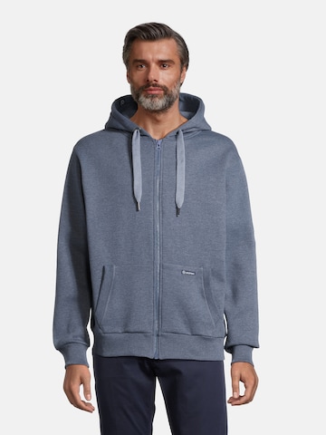 Veste de survêtement 'Breker' salzhaut en bleu : devant