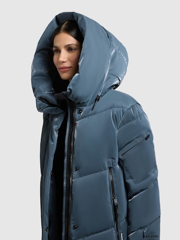 khujo Winter coat 'Pulset Shiny' in Blue