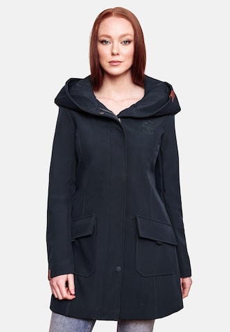 MARIKOO Raincoat 'Mayleen' in Blue: front