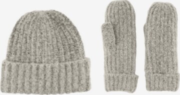 Pieces Kids Beanie 'Pyron' in Grey: front