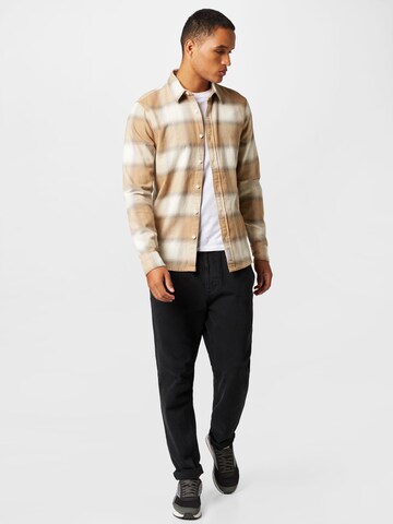 HOLLISTER Regular Fit Hemd 'HOLIDAY' in Beige