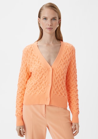 COMMA Knit Cardigan in Orange: front