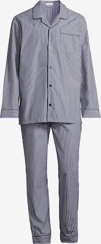 SEIDENSTICKER Pyjama lang 'Web' in Blau: Vorderseite