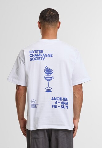 Another Cotton Lab Shirt 'Oyster and Champange' in Wit: voorkant