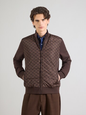 brūns Karl Lagerfeld Starpsezonu jaka: no priekšpuses