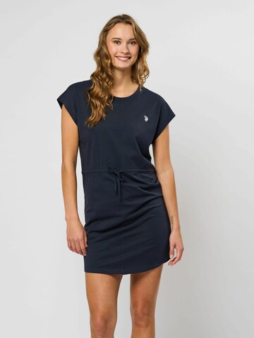 U.S. POLO ASSN. Jurk 'Ida' in Blauw: voorkant