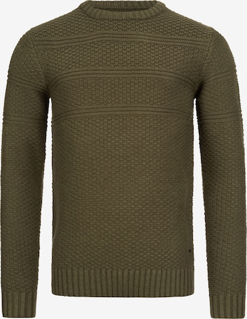 Pull-over ' Mirek ' INDICODE JEANS en vert : devant