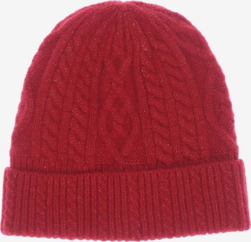 EDITED Hat & Cap in One size in Red: front