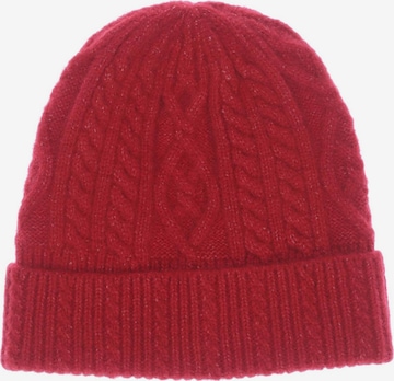 EDITED Hat & Cap in One size in Red: front