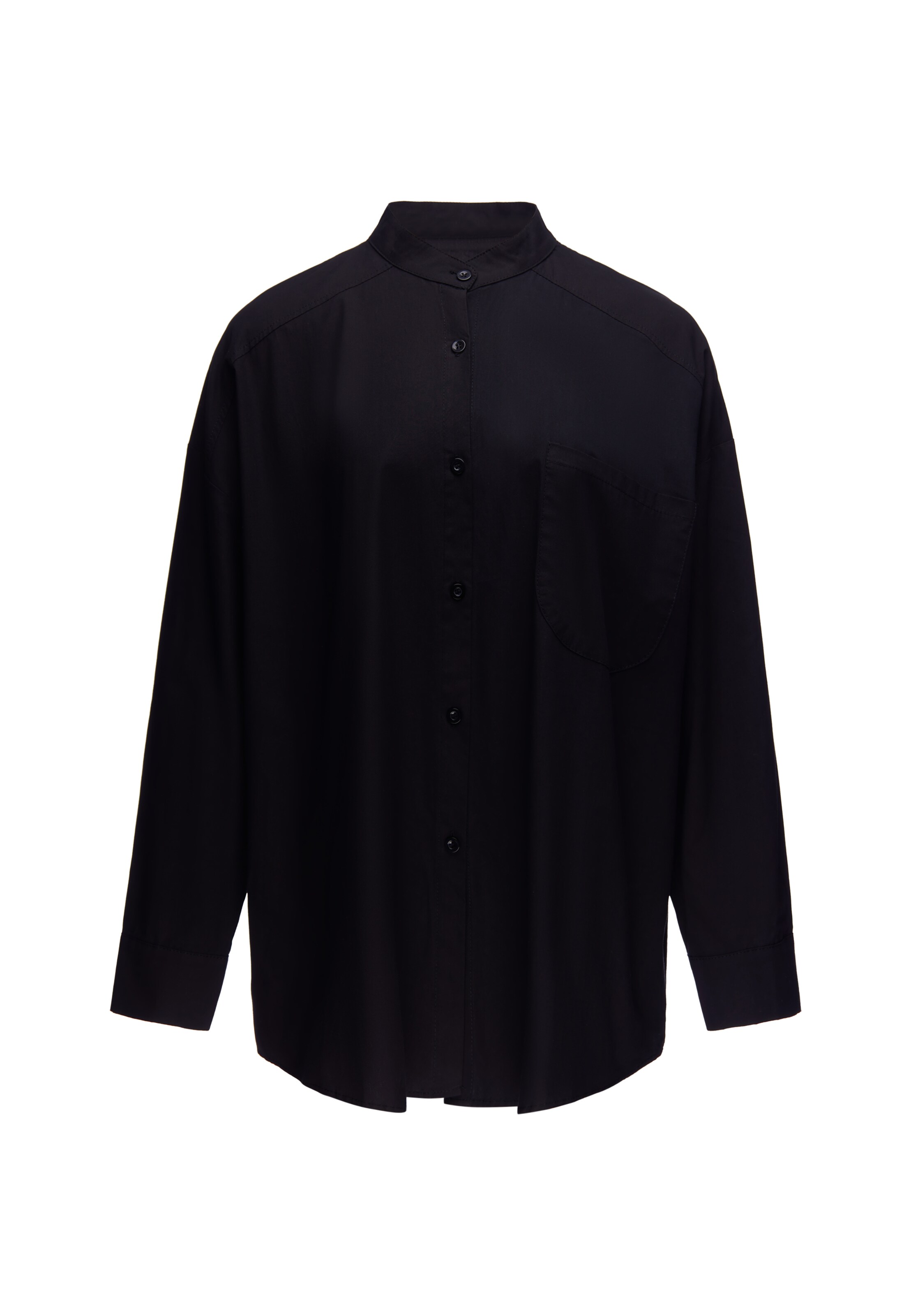 Chemisier Usha en noir : devant