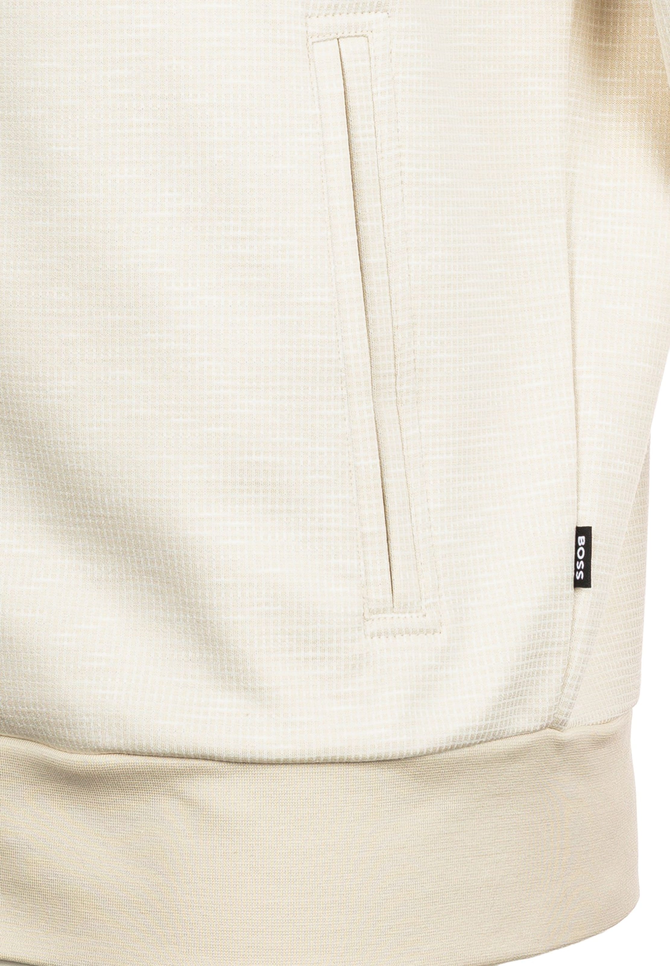 BOSS Sweatjacke in Weiß