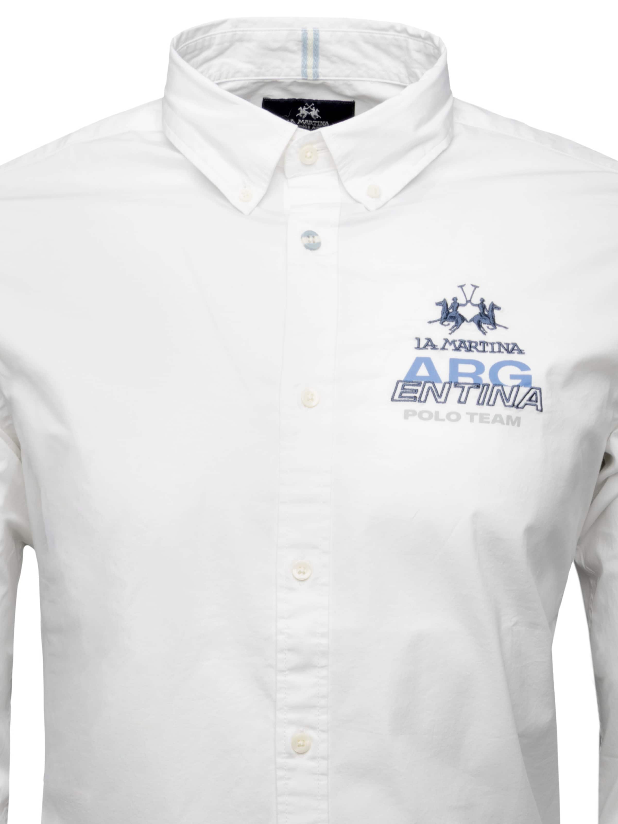 La Martina - Comfort Fit Camisa 'MAC601' em branco