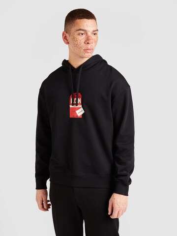 HUGO Sweatshirt 'Dagunoso' in Black