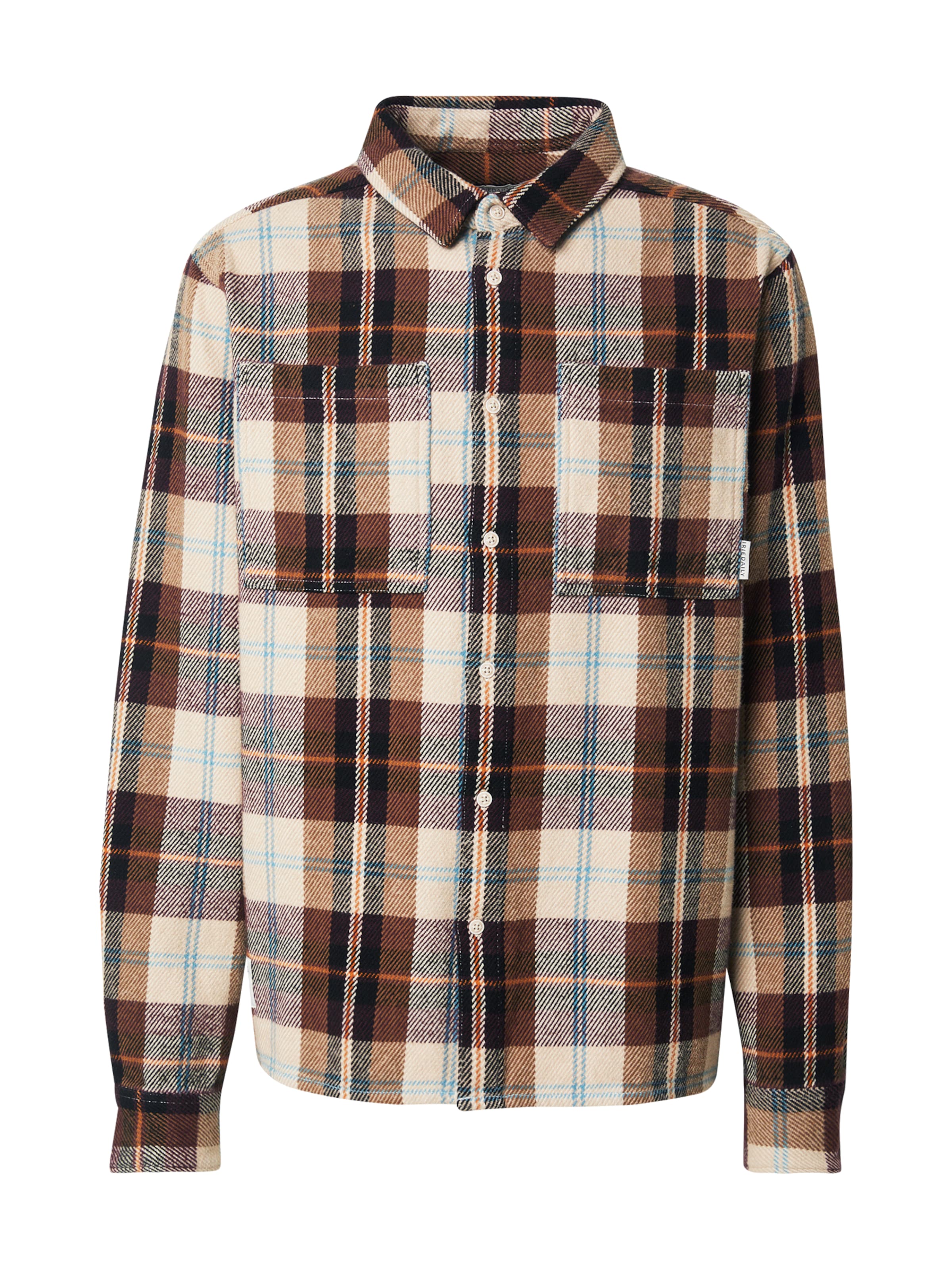 Iriedaily Comfort Fit Hemd 'Chillax Lumber' in Beige: Vorderseite