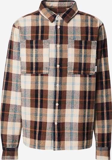 Iriedaily Košulja 'Chillax Lumber' u boja pijeska / kraljevsko plava / smeđa / tamno smeđa, Pregled proizvoda