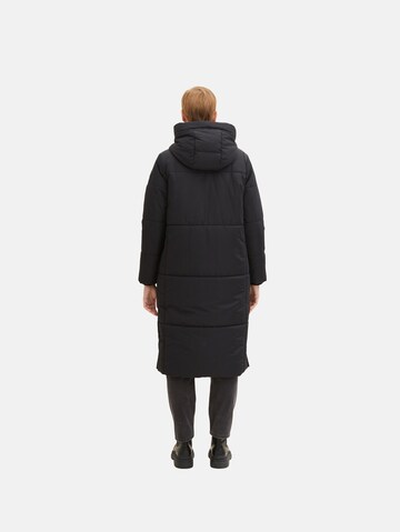 TOM TAILOR DENIM Zimní kabát – černá