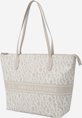 Cabas ARMANI EXCHANGE en beige : devant