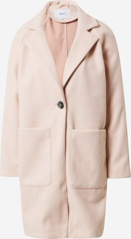 ONLY Ανοιξιάτικο και φθινοπωρινό παλτό σε ροζ: μπροστά