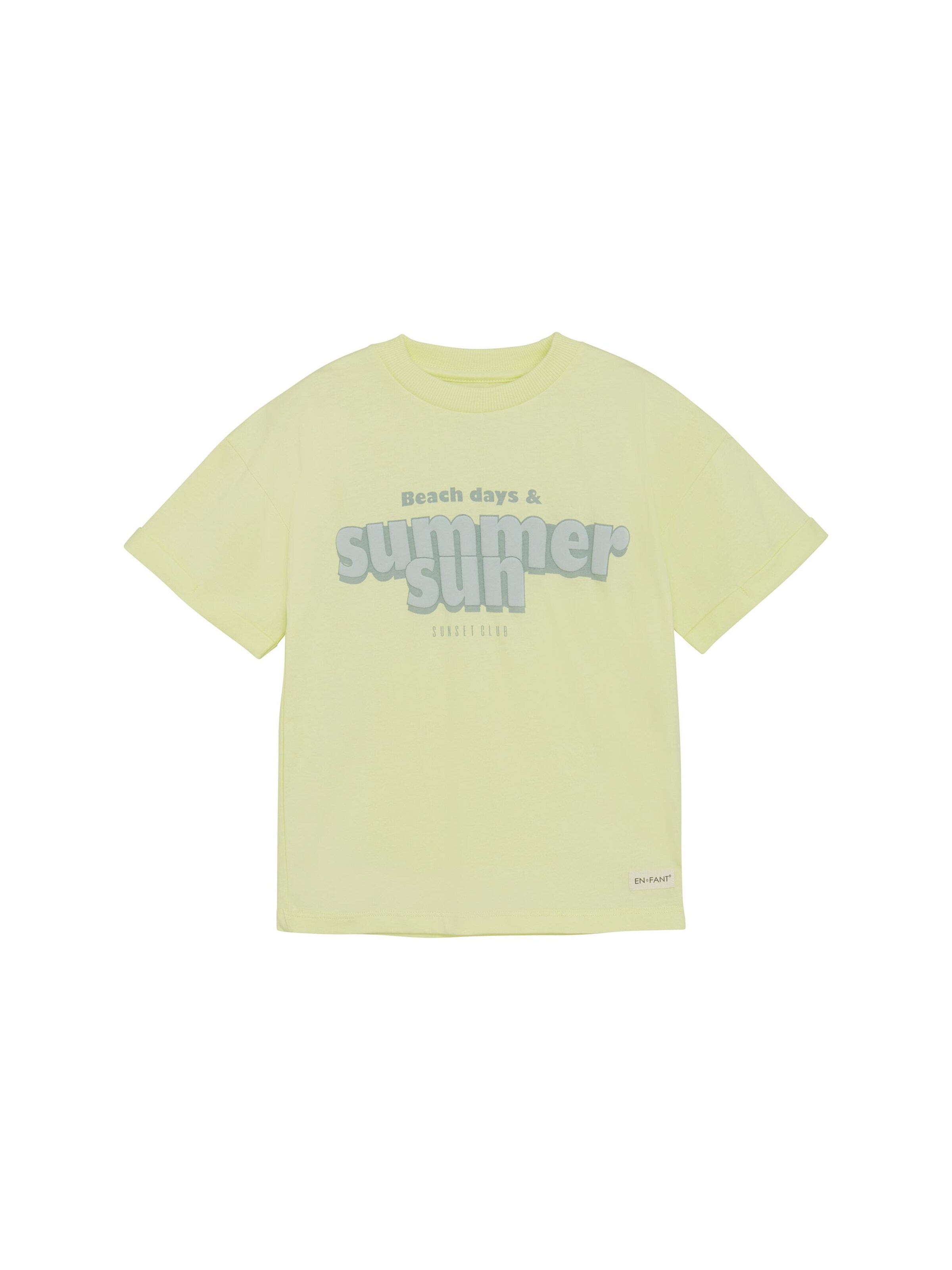 EN FANT - Camiseta ' ENT-shirt SS ' en amarillo: frente