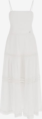 GUESS فستان بلون أبيض: الأمام