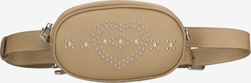 Marsupio 'Marsupio donna pelle sauvage con borchie cuore Made in Italy' di Gave Lux in grigio: frontale