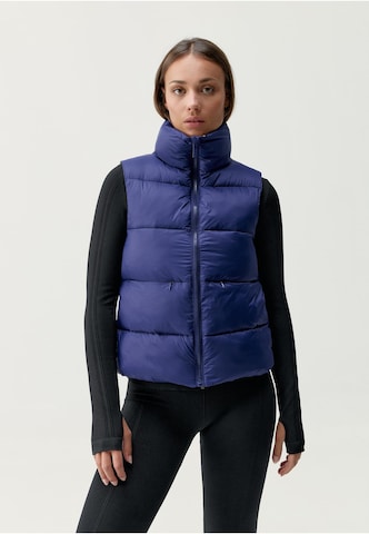 Born Living Yoga Weste 'Jolie' in Blau: Vorderseite