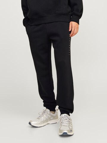 JACK & JONES Zwężany krój Spodnie 'JPSTGORDON STAR' w kolorze czarny: przód