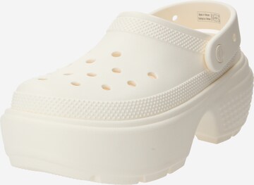 Crocs Clogs 'Stomp' in Wit: voorkant