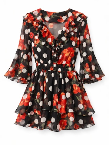 Elena Athanasiadou Cocktailjurk 'Valentina' in Zwart: voorkant