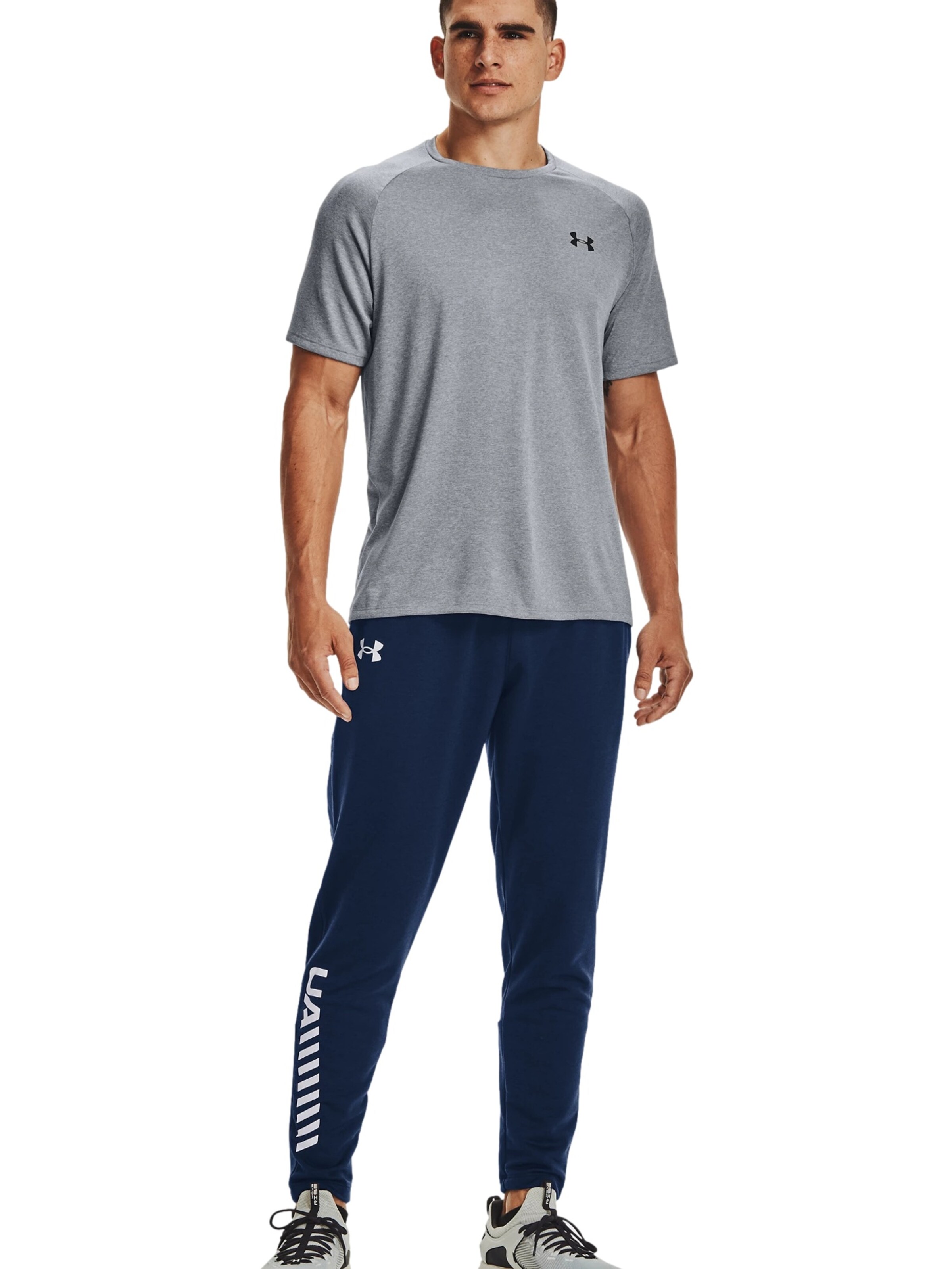 T-Shirt 'Tech™ 2.0' UNDER ARMOUR en gris
