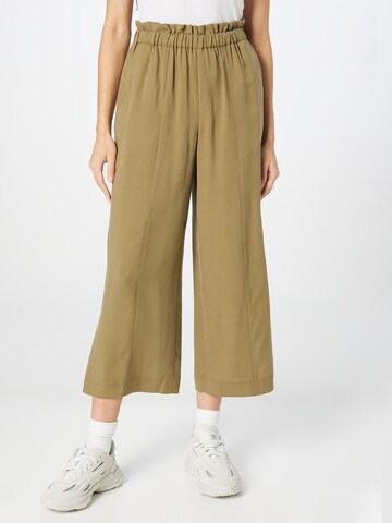 Whistles Wide leg Broek 'GRACE' in Groen: voorkant