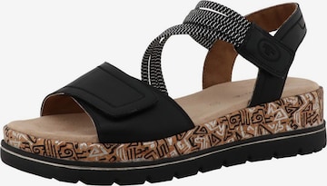 TOM TAILOR - Sandália em preto: frente