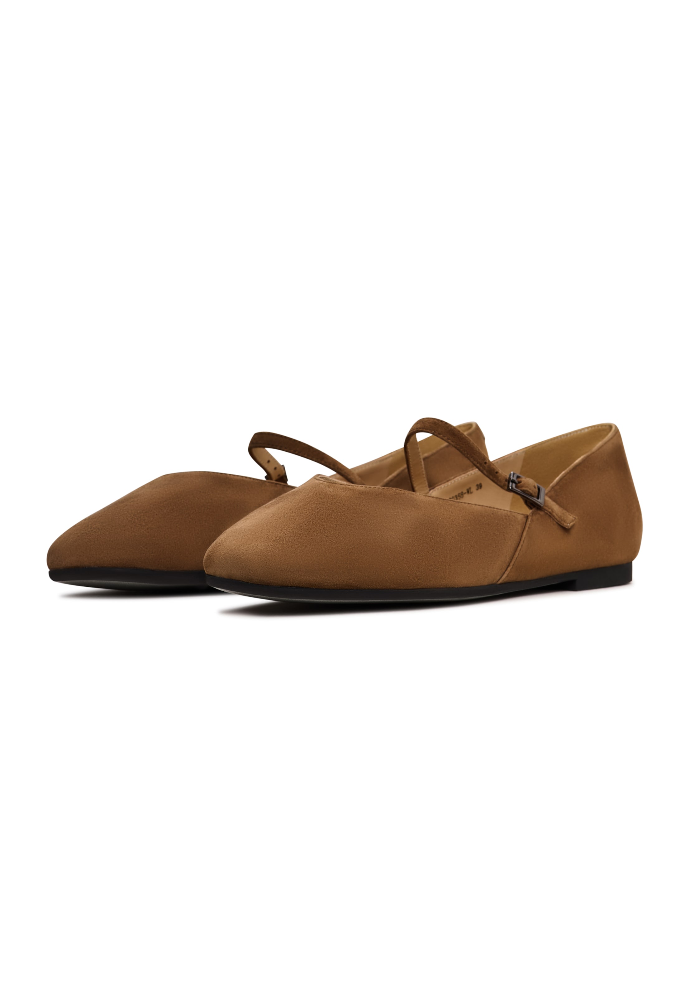 CESARE GASPARI Strap ballerina in Brown