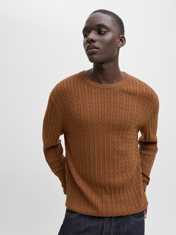 JACK & JONES Pullover 'JJEEMIL' i brun